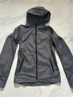 Nike Livestrong Women's Dark Gray Hooded Windbreaker Jacket